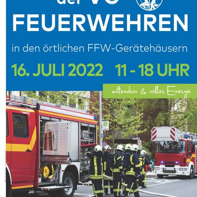 Plakat Tag der Feuerwehren 2022
